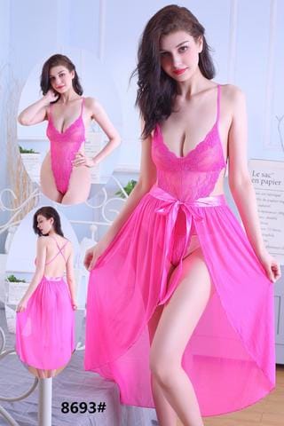 Comfy 2 Pc Pink Nighty Set RT8693