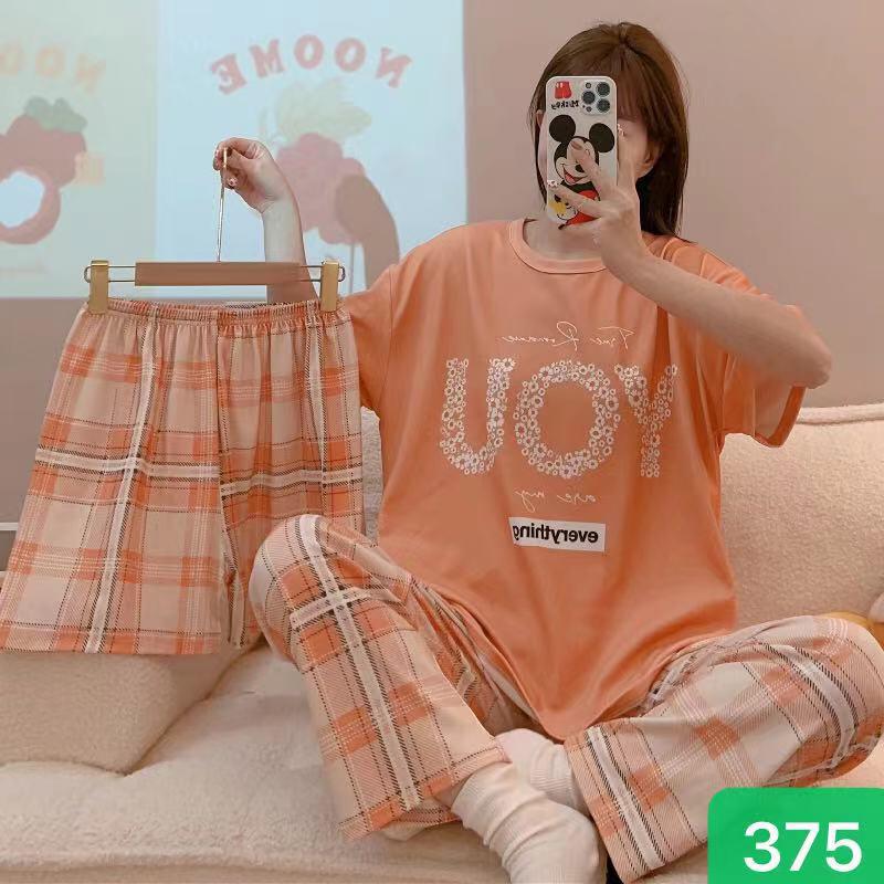 3 Pc Cotton Printed PJ Set - 6