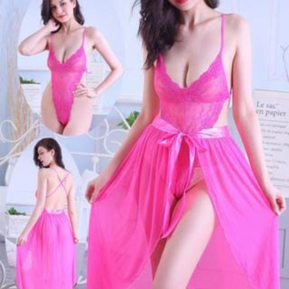 Comfy 2 Pc Pink Nighty Set RT8693